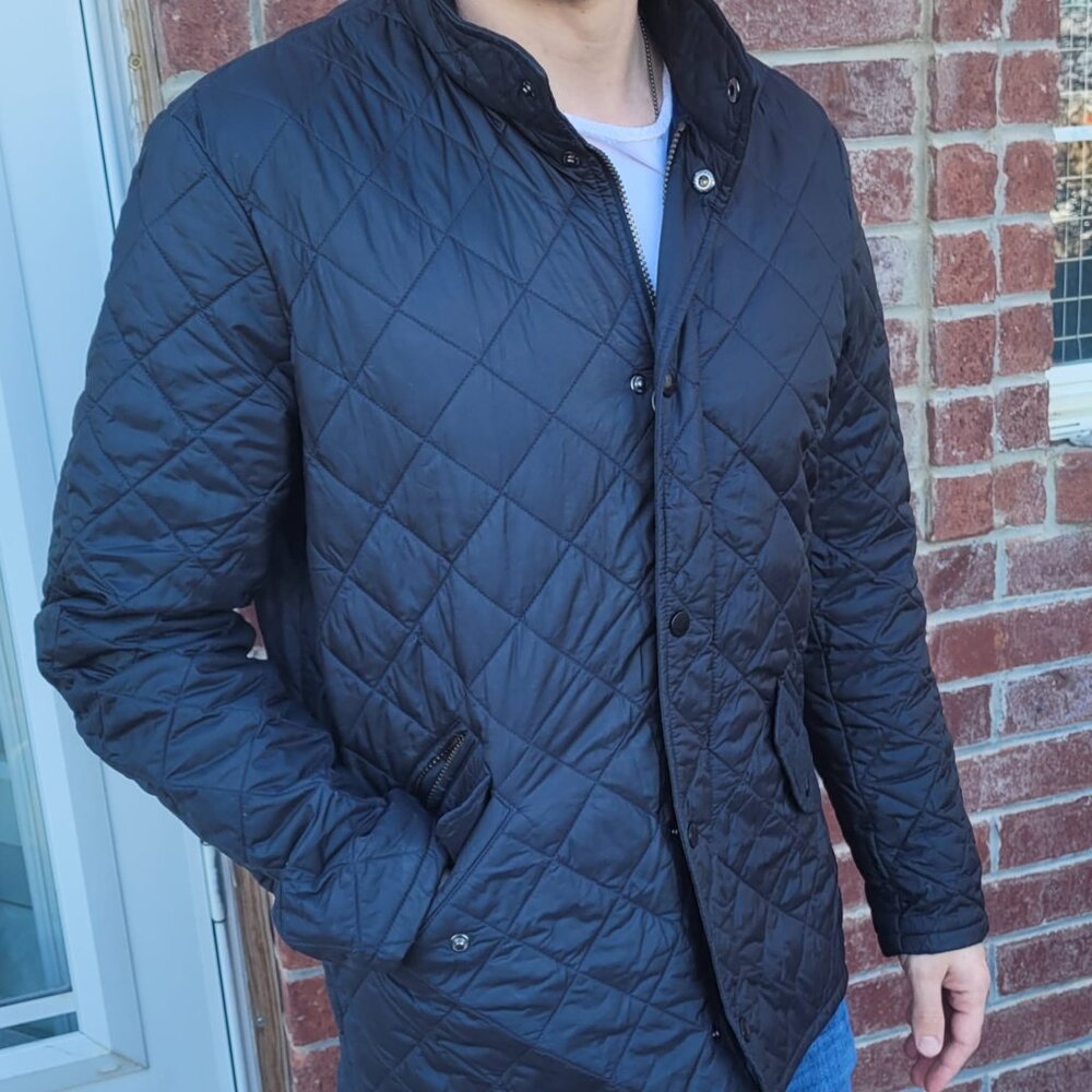 Barbour Navy Quilted Jacket